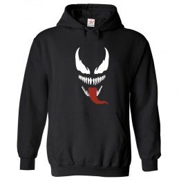 Venomous Tongue Monster Unisex Kids and Adults Pullover Hoodie for Sci-Fi Movie Lovers									 									 									